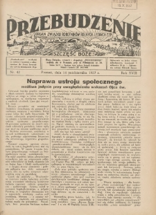 Przebudzenie: organ Związku Robotników Rolnych i Leśnych ZZP. 1937.10.14 R.18 Nr42