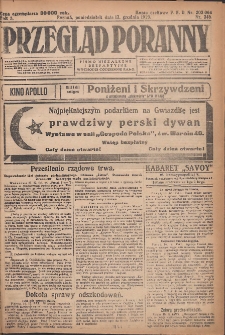 Przegląd Poranny: pismo niezależne i bezpartyjne 1923.12.17 R.3 Nr346