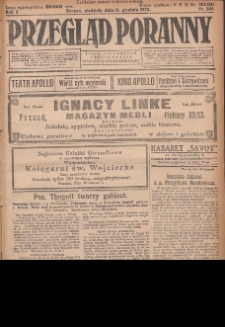 Przegląd Poranny: pismo niezależne i bezpartyjne 1923.12.16 R.3 Nr345