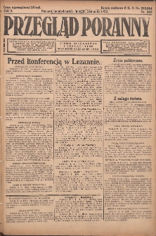 Przegląd Poranny: pismo niezależne i bezpartyjne 1922.11.13 R.2 Nr305