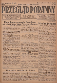Przegląd Poranny: pismo niezależne i bezpartyjne 1922.12.16 R.2 Nr338