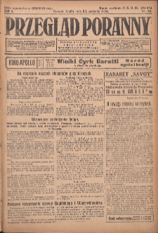 Przegląd Poranny: pismo niezależne i bezpartyjne 1924.01.30 R.4 Nr30