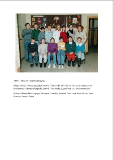 Klasa VII z wychowawczynią