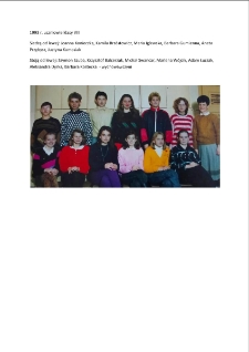 Klasa VIII z wychowawczynią