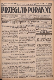 Przegląd Poranny: pismo niezależne i bezpartyjne 1924.02.23 R.4 Nr53