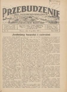 Przebudzenie: organ Związku Robotników Rolnych i Leśnych ZZP. 1937.12.16 R.18 Nr51