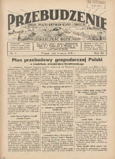 Przebudzenie: organ Związku Robotnik&oacute;w Rolnych i Leśnych ZZP. 1939.03.02 R.20 Nr9