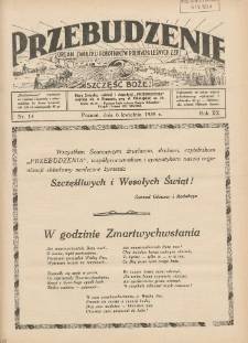 Przebudzenie: organ Związku Robotnik&oacute;w Rolnych i Leśnych ZZP. 1939.04.06 R.20 Nr14