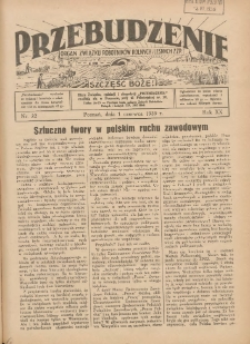 Przebudzenie: organ Związku Robotników Rolnych i Leśnych ZZP. 1939.06.01 R.20 Nr22