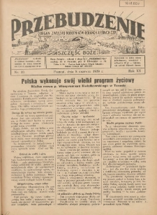 Przebudzenie: organ Związku Robotników Rolnych i Leśnych ZZP. 1939.06.08 R.20 Nr23