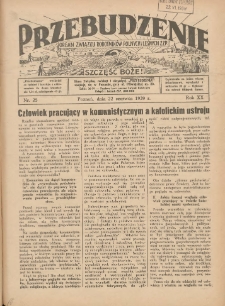 Przebudzenie: organ Związku Robotników Rolnych i Leśnych ZZP. 1939.06.22 R.20 Nr25