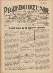 Przebudzenie: organ Związku Robotników Rolnych i Leśnych ZZP. 1939.06.29 R.20 Nr26