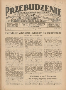 Przebudzenie: organ Związku Robotnik&oacute;w Rolnych i Leśnych ZZP. 1939.07.20 R.20 Nr29