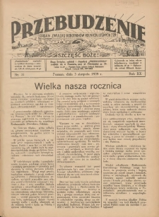 Przebudzenie: organ Związku Robotników Rolnych i Leśnych ZZP. 1939.08.03 R.20 Nr31