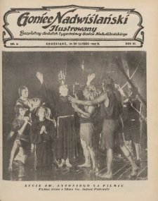 Goniec Nadwiślański Ilustrowany : bezpłatny dodatek tygodniowy Gońca Nadwiślańskiego 1932.02.21 R.6 Nr8