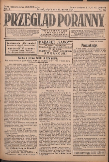 Przegląd Poranny: pismo niezależne i bezpartyjne 1924.03.14 R.4 Nr73