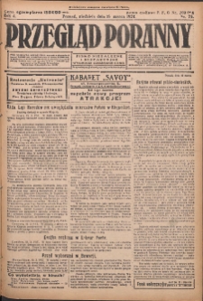 Przegląd Poranny: pismo niezależne i bezpartyjne 1924.03.16 R.4 Nr75