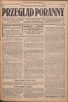 Przegląd Poranny: pismo niezależne i bezpartyjne 1924.03.16 R.4 Nr75
