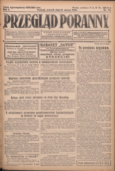 Przegląd Poranny: pismo niezależne i bezpartyjne 1924.03.18 R.4 Nr77