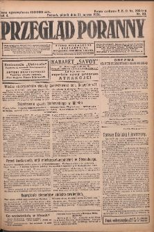Przegląd Poranny: pismo niezależne i bezpartyjne 1924.03.21 R.4 Nr80