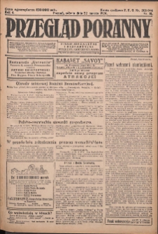 Przegląd Poranny: pismo niezależne i bezpartyjne 1924.03.22 R.4 Nr81