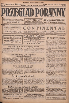 Przegląd Poranny: pismo niezależne i bezpartyjne 1924.03.23 R.4 Nr82