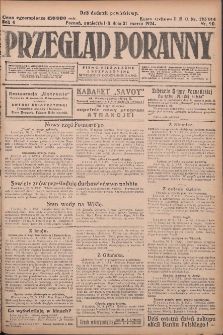 Przegląd Poranny: pismo niezależne i bezpartyjne 1924.03.31 R.4 Nr90