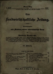 Neue Landwirtschaftliche Zeitung. R. 1857, nr 3