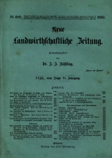 Neue Landwirtschaftliche Zeitung. R. 18. 1869, nr 10