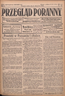 Przegląd Poranny: pismo niezależne i bezpartyjne 1924.04.02 R.4 Nr92