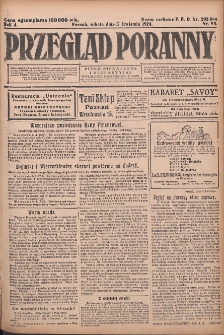 Przegląd Poranny: pismo niezależne i bezpartyjne 1924.04.05 R.4 Nr95