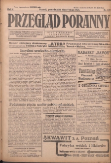 Przegląd Poranny: pismo niezależne i bezpartyjne 1924.05.05 R.4 Nr122