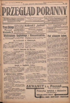 Przegląd Poranny: pismo niezależne i bezpartyjne 1924.05.08 R.4 Nr125