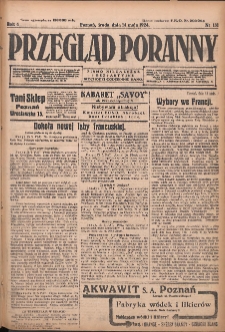 Przegląd Poranny: pismo niezależne i bezpartyjne 1924.05.14 R.4 Nr131