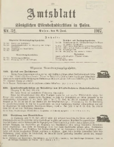 Amtsblatt der Königlichen Eisenbahndirektion in Posen 1917.06.09 Nr32