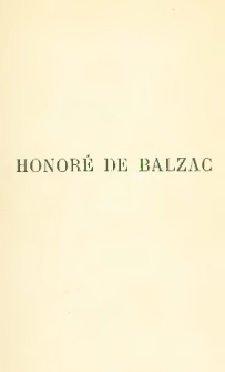Honor&eacute; de Balzac