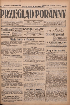 Przegląd Poranny: pismo niezależne i bezpartyjne 1924.05.17 R.4 Nr134