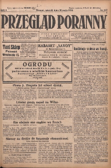 Przegląd Poranny: pismo niezależne i bezpartyjne 1924.05.20 R.4 Nr137