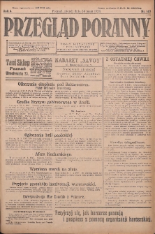 Przegląd Poranny: pismo niezależne i bezpartyjne 1924.05.30 R.4 Nr147