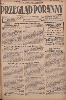 Przegląd Poranny: pismo niezależne i bezpartyjne 1924.06.01 R.4 Nr149