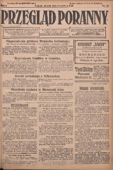 Przegląd Poranny: pismo niezależne i bezpartyjne 1924.06.03 R.4 Nr151