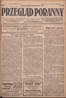 Przegląd Poranny: pismo niezależne i bezpartyjne 1924.06.06 R.4 Nr154