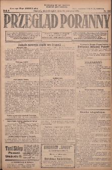 Przegląd Poranny: pismo niezależne i bezpartyjne 1924.06.16 R.4 Nr163