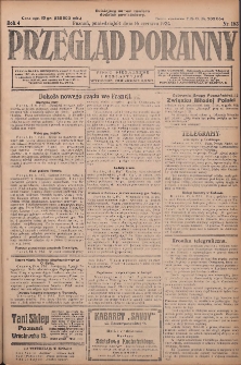 Przegląd Poranny: pismo niezależne i bezpartyjne 1924.06.16 R.4 Nr163