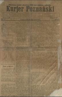 Kurier Poznański 1906.09.20 R.1 nr 1