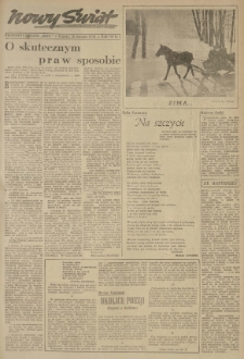 Nowy Świat. Tygodniowy dodatek Głosu Wielkopolskiego. 1958.01.26 R.8 nr5