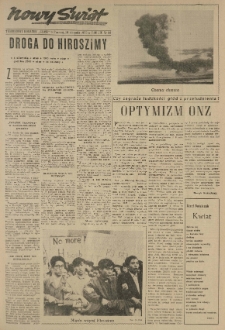 Nowy Świat. Tygodniowy dodatek Głosu Wielkopolskiego. 1958.08.10 R.8 nr33