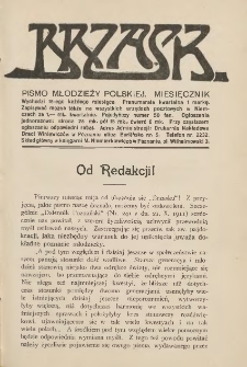 Brzask: Pismo Młodzieży Polskiej. Miesięcznik 1911.11.15 R.1 Nr2