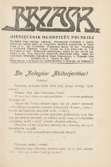 Brzask. Miesięcznik Młodzieży Polskiej 1913.03.15 R.3 Nr3