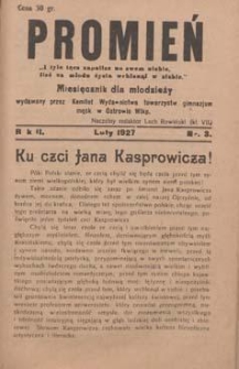 Promień 1927.02 R.2 Nr3